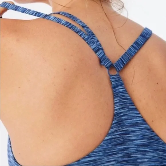 Outdoor Voices Heathered Blue Crop Top - Picture 2 of 7